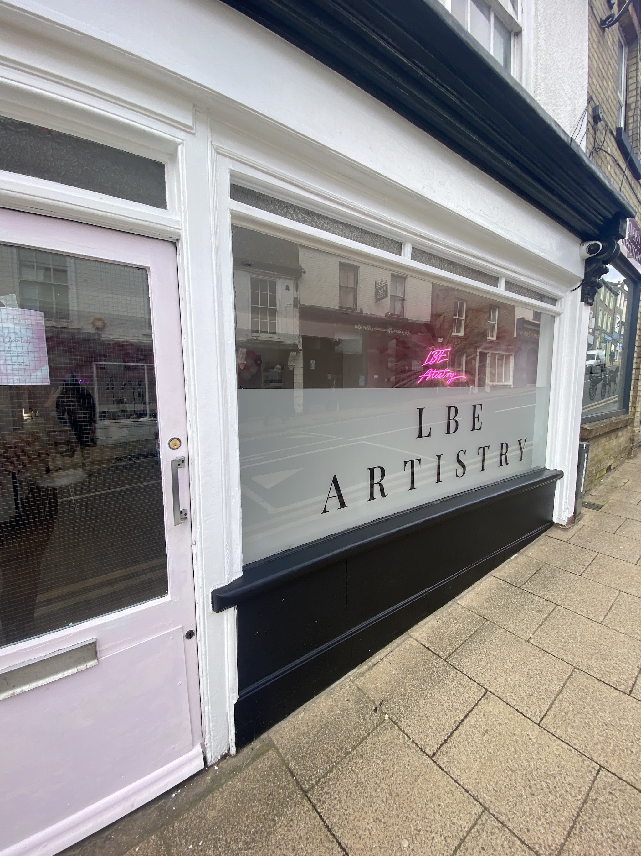 The LBE Artistry shopfront on Fore Hill, Ely